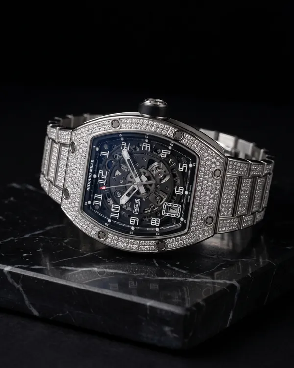 Richard Mille RM 010 White Gold Diamonds